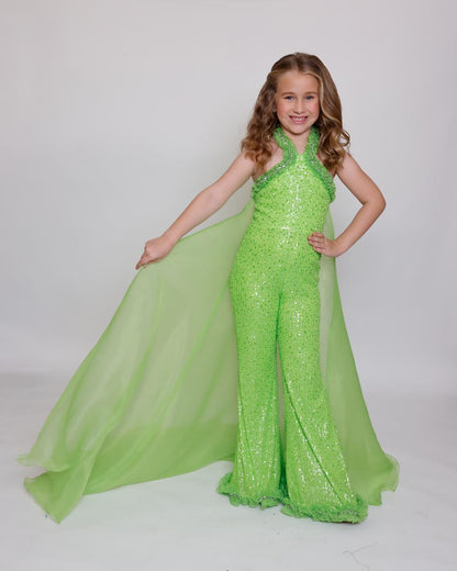 Length Sequin Formal Sheath Ava Presley 39881 Portia Tiered Tulle Halter Gown