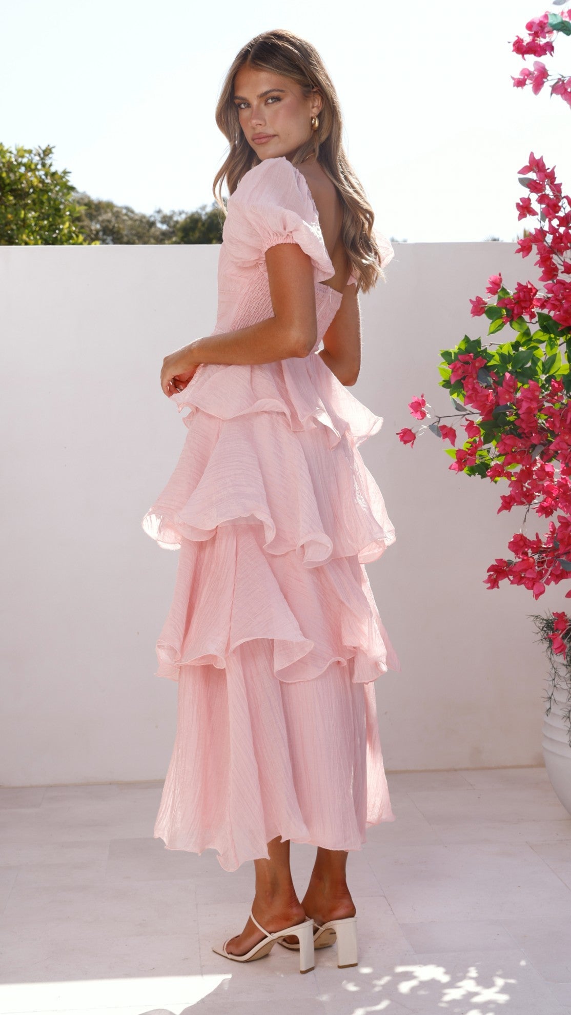 Pink Lanelle Pink Maxi Dress