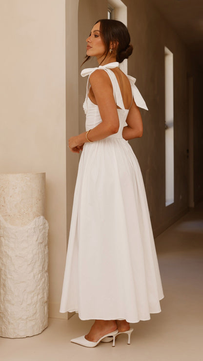 White Haisley Pink Maxi Dress