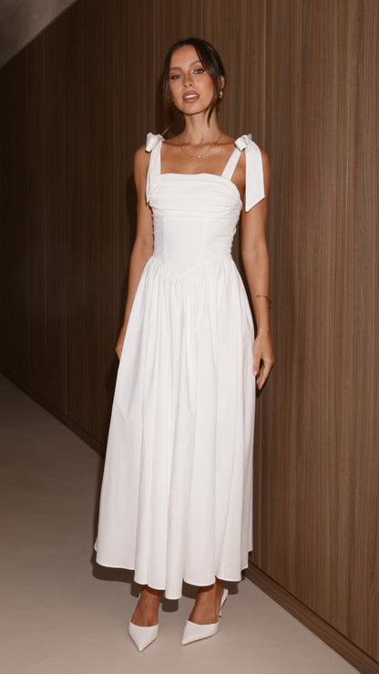 White Haisley Pink Maxi Dress