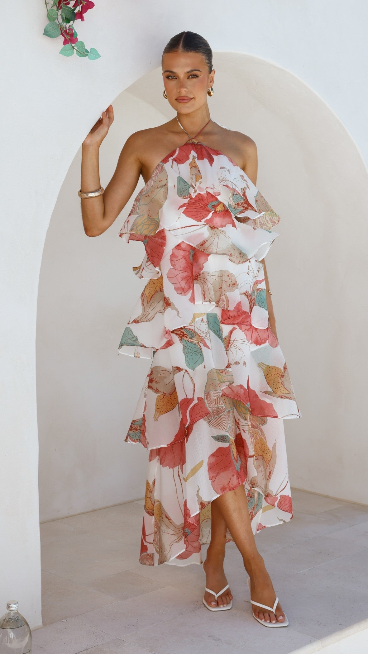 Blush Lotus Margot Lilac Floral Maxi Dress