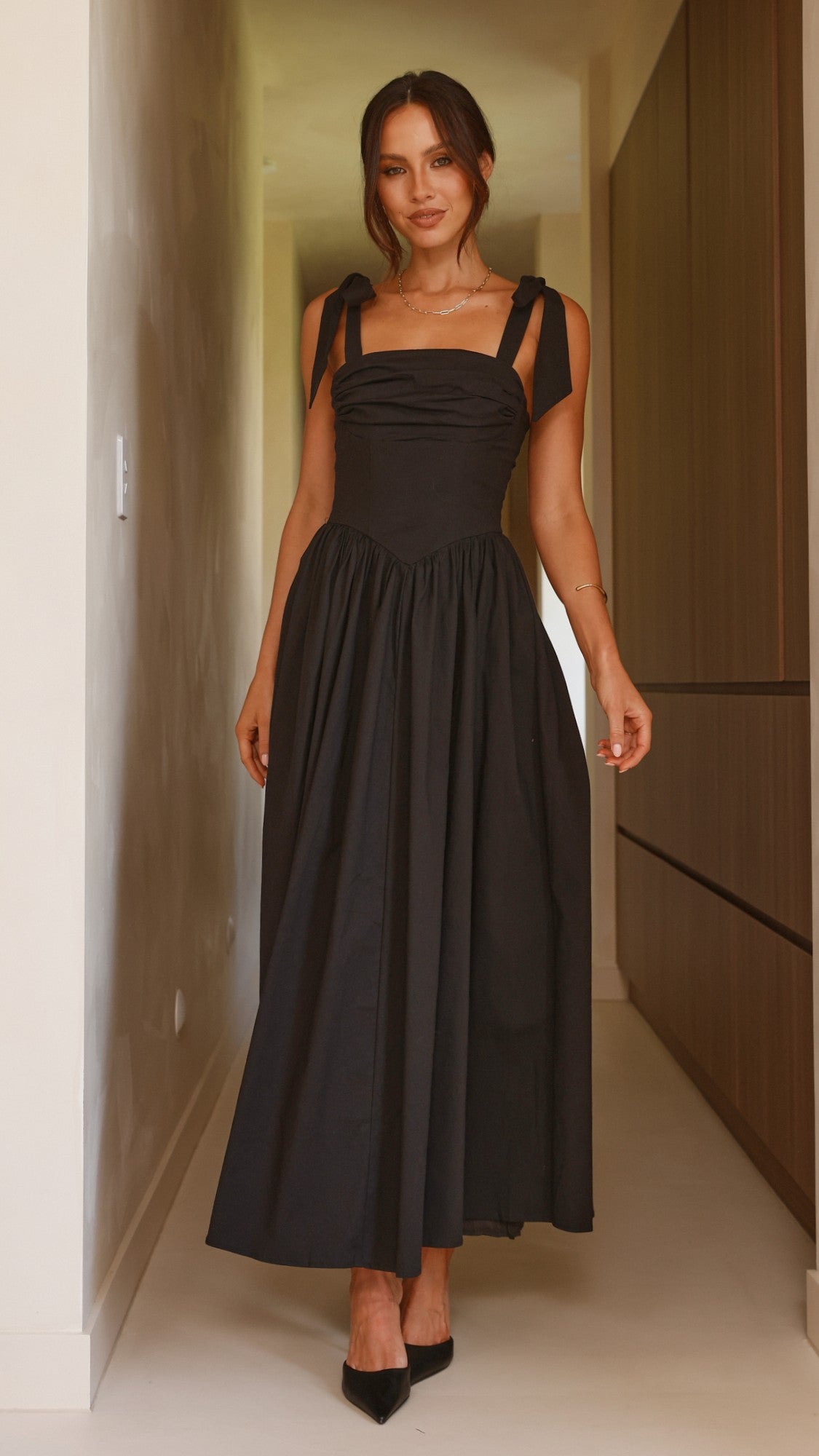 Black Haisley Pink Maxi Dress