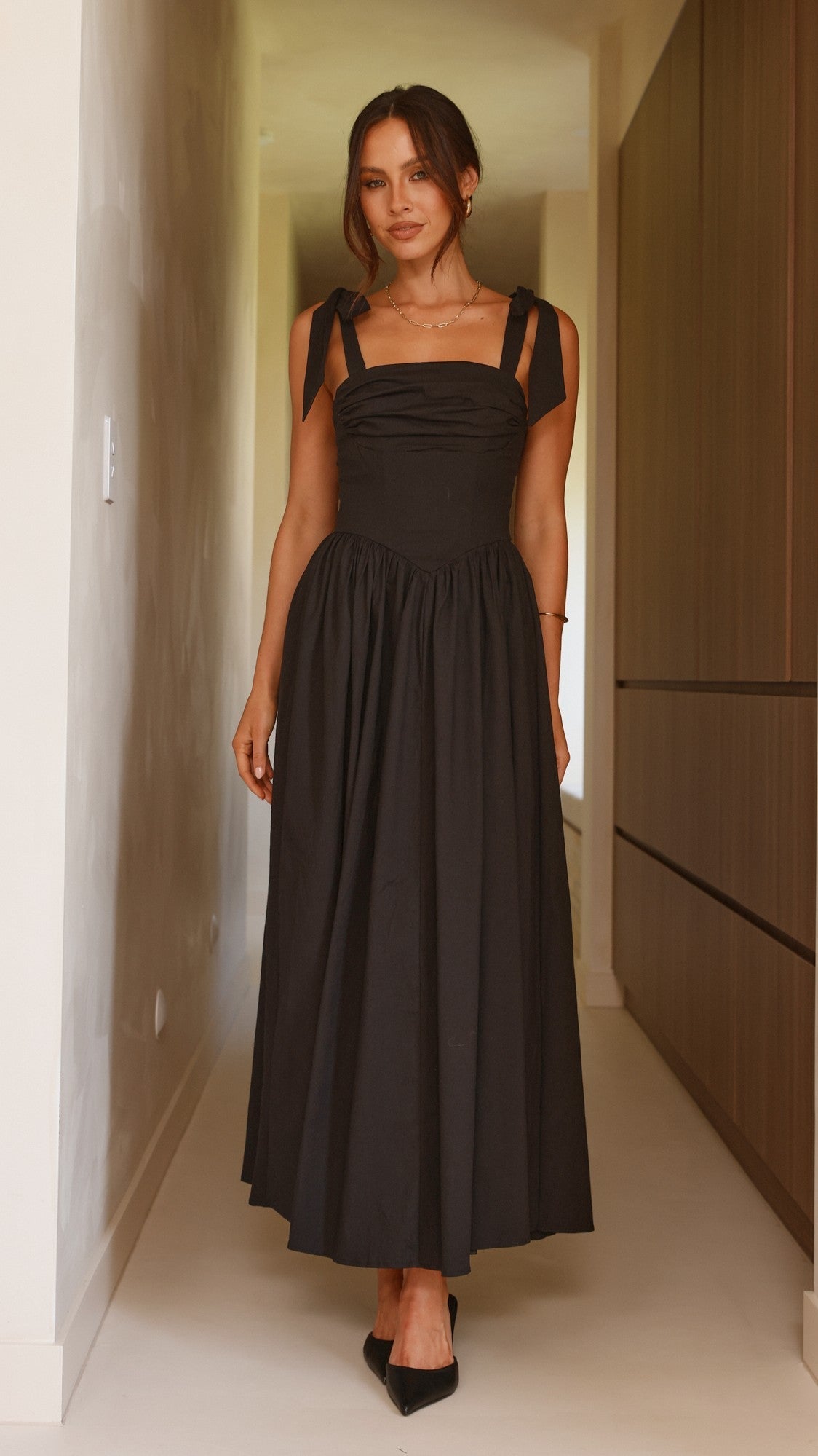 Black Haisley Pink Maxi Dress