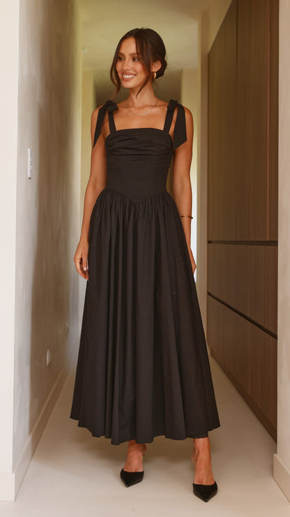 Black Haisley Pink Maxi Dress