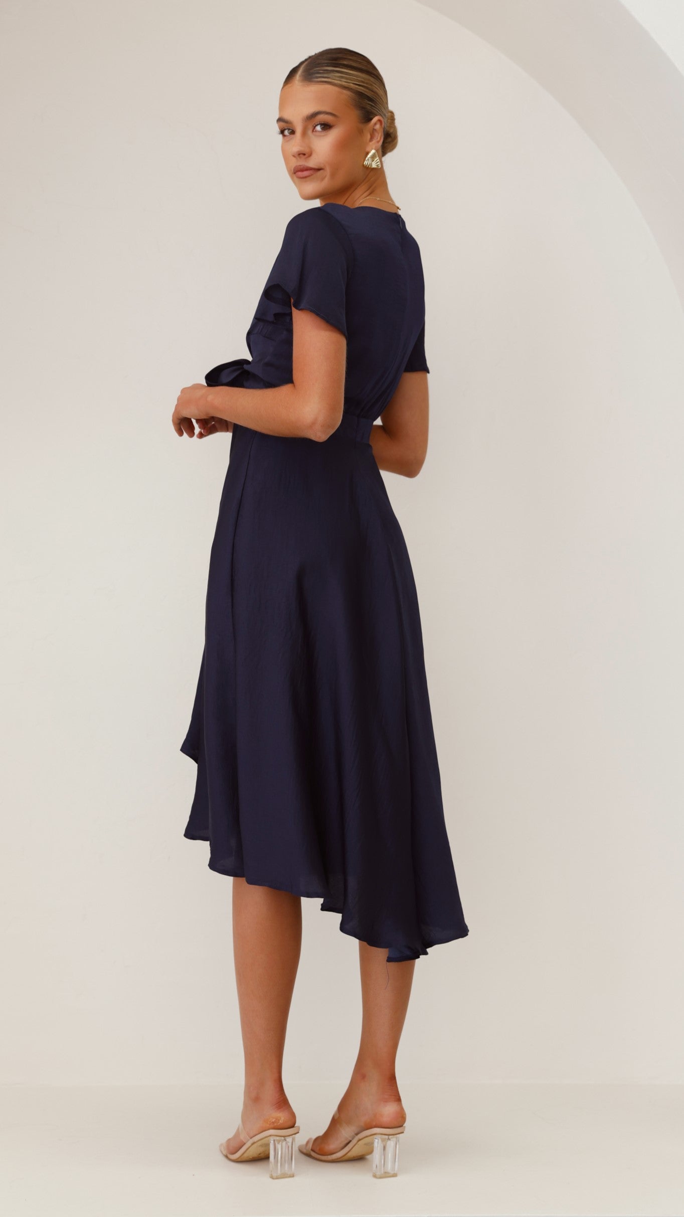 Navy Dahlia Navy Midi Dress