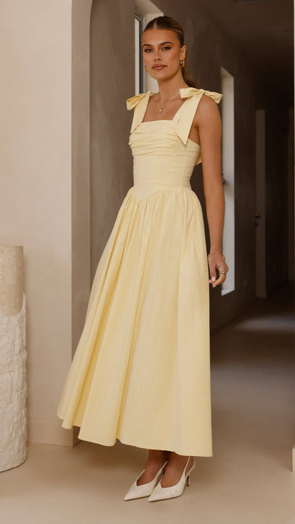 Yellow Haisley Pink Maxi Dress