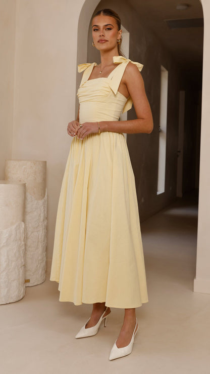 Yellow Haisley Pink Maxi Dress
