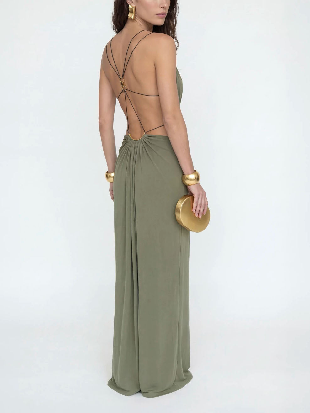 Red Axis Art Maxi Dress