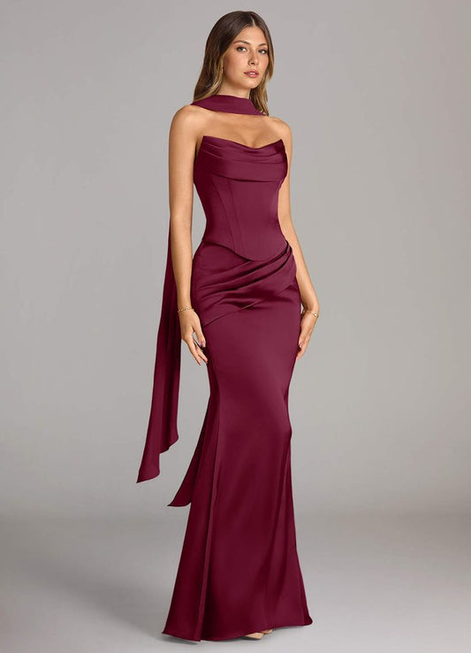 Sorrel Chiffon Bridesmaid Dress