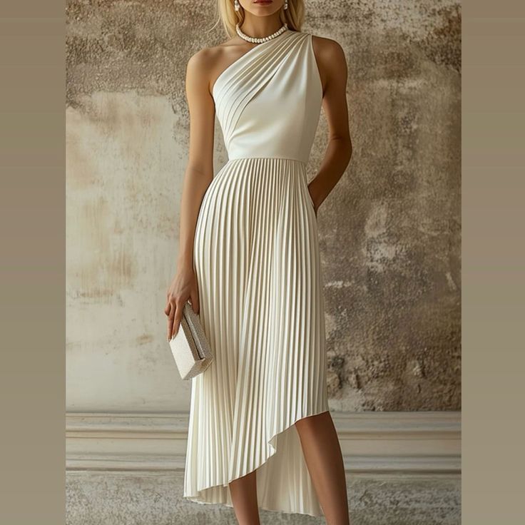 Ophelia One-Shoulder White Dress