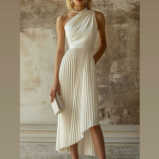 Ophelia One-Shoulder White Dress