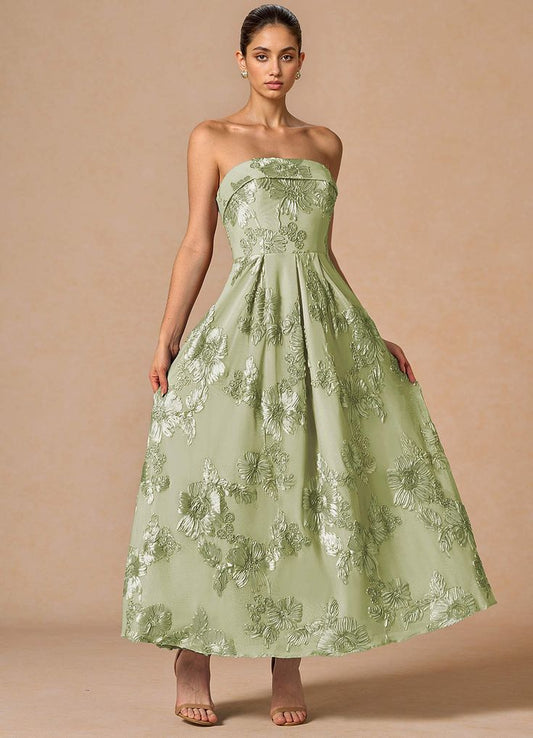 Evangeline Silk Maxi Dress in Sage