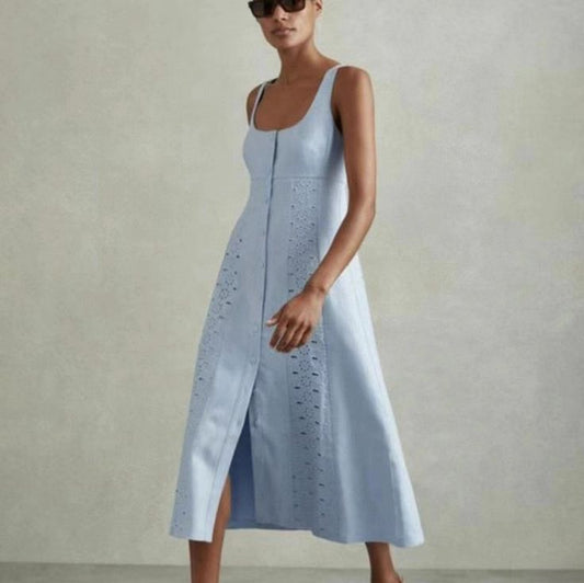 Arabella Light Blue Midi Dress