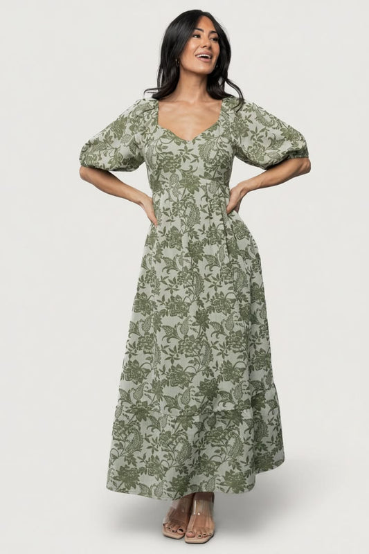 Giuliana Printed Silk Dress