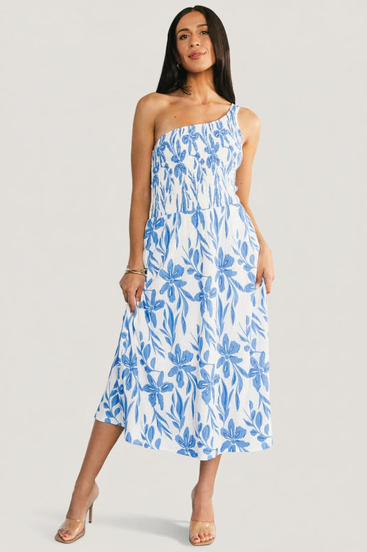 Brisa One-Shoulder Midi Dress