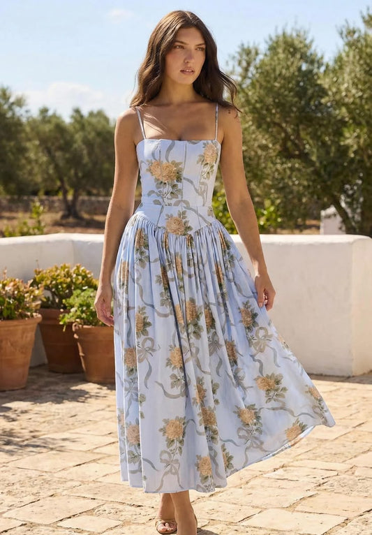 Isabelle Corset Midi Sundress