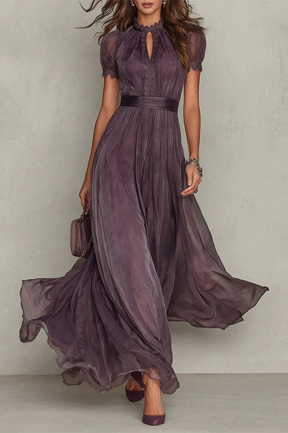 Black Arabella Chiffon Maxi Dress