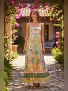 Anne Celestial Print Sleeveless Dress