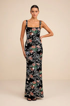 Camesha Velvet Sequin Maxi Dress