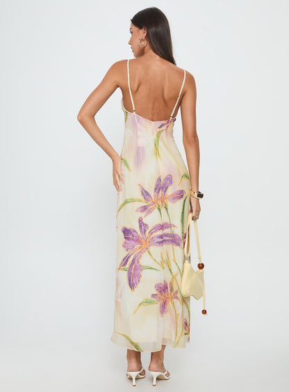 Floral / Multi Isakaia Beaded Floral Maxi Dress
