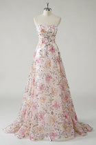Isabelle Sequin Floral A-Line Gown