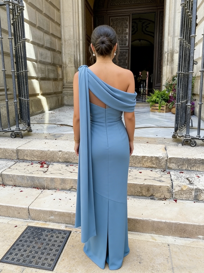 AS PHOTO Vivienne One-Shoulder Sheath Gown