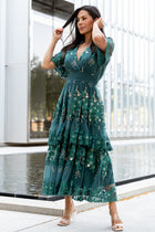 Lotte Embroidered Midi Dress