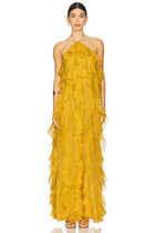 Liora Goldenrod Silk Dress