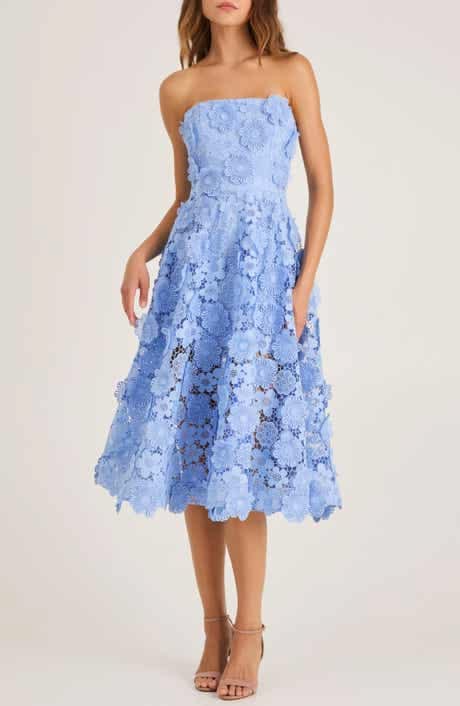 Margot Beaded Mesh Column Gown