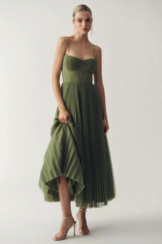 Amara Tulle Fit & Flare Midi Dress