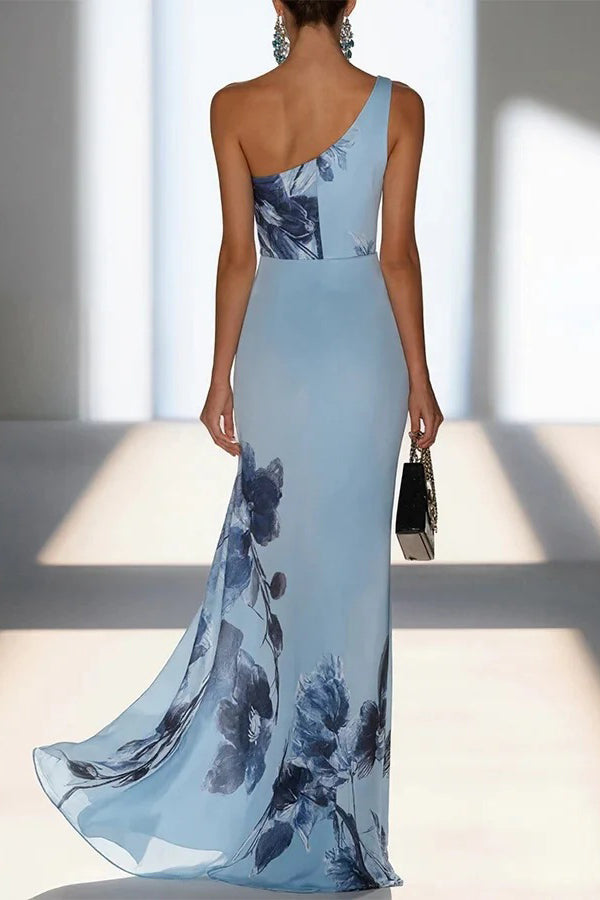 fit Maxi Dress Adelaide Floral One-Shoulder Maxi Dress