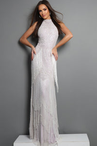 Length Lace Evening Sheath Jovani 44061