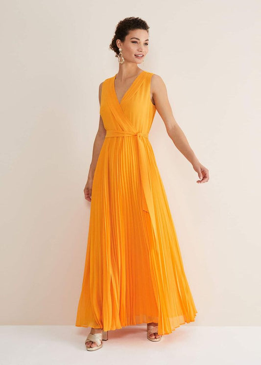 Mollie Pleated Maxi Dress