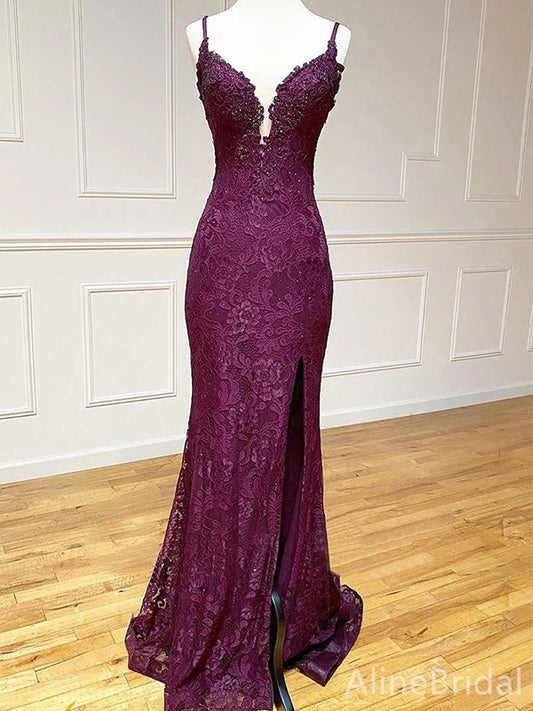 Picture Color Arabella Lace Beaded Mermaid Gown