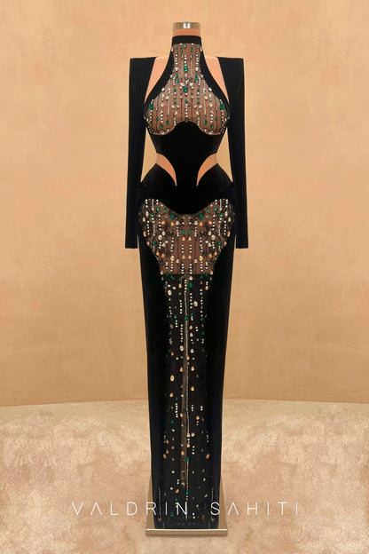 154 Margot Crepe Evening Dress