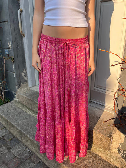 Valentina Gold Foil Maxi Skirt
