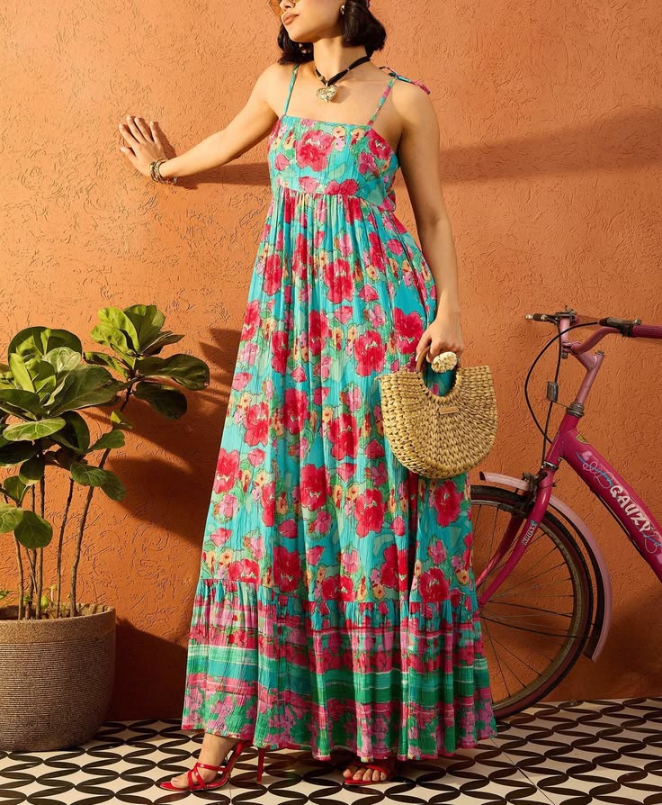 Margot Floral Cotton Maxi Dress