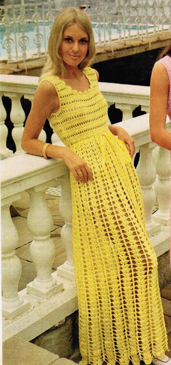Margot Empire Waist Crochet Dress