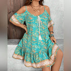 Valentina Paisley Cutout Dress