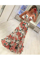 Arabella Floral A-Line Prom Dress