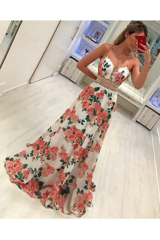 As Photo Arabella Floral A-Line Prom Dress