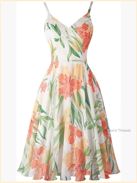 Valentina V-Neck Swing Dress