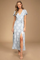 Isadora Organza Keyhole Maxi Dress