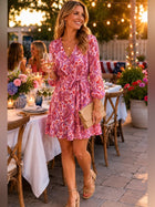 Evangeline Floral Tie Waist Dress