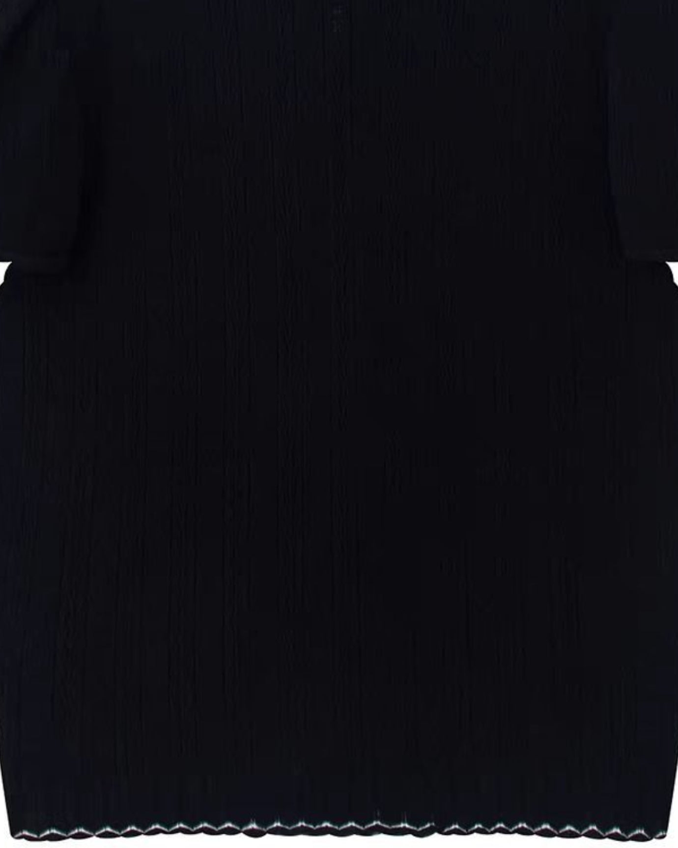 Black Iris Embroidered Silk Blouse Dress