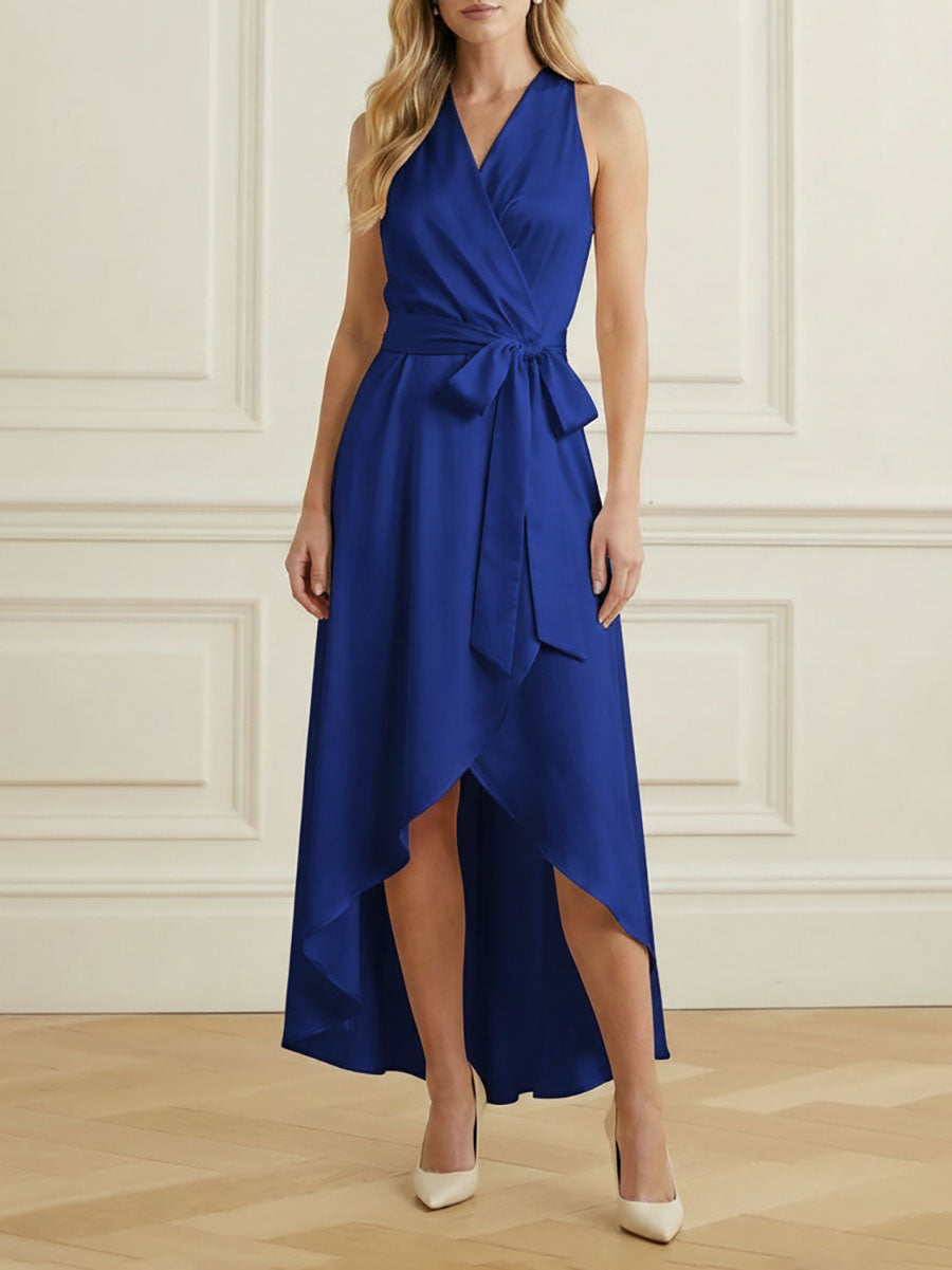 YELLOW Margot High-Low Ruffle Maxi Dress
