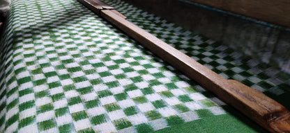 Green Margot Check Midi Dress