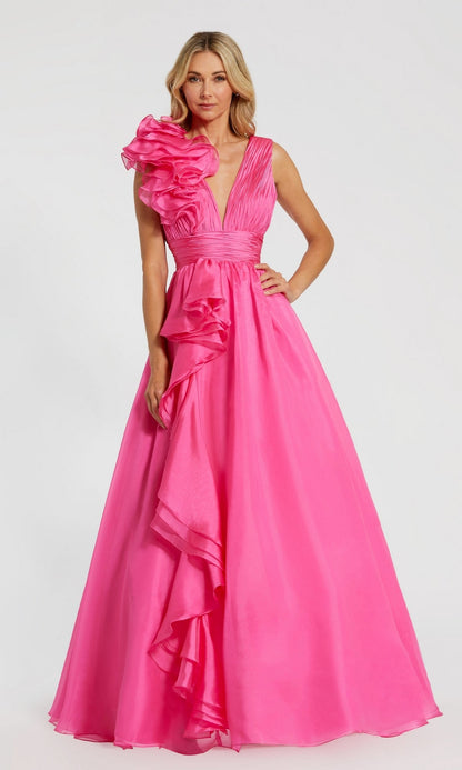 Emerald Margot Ruffled Ball Gown