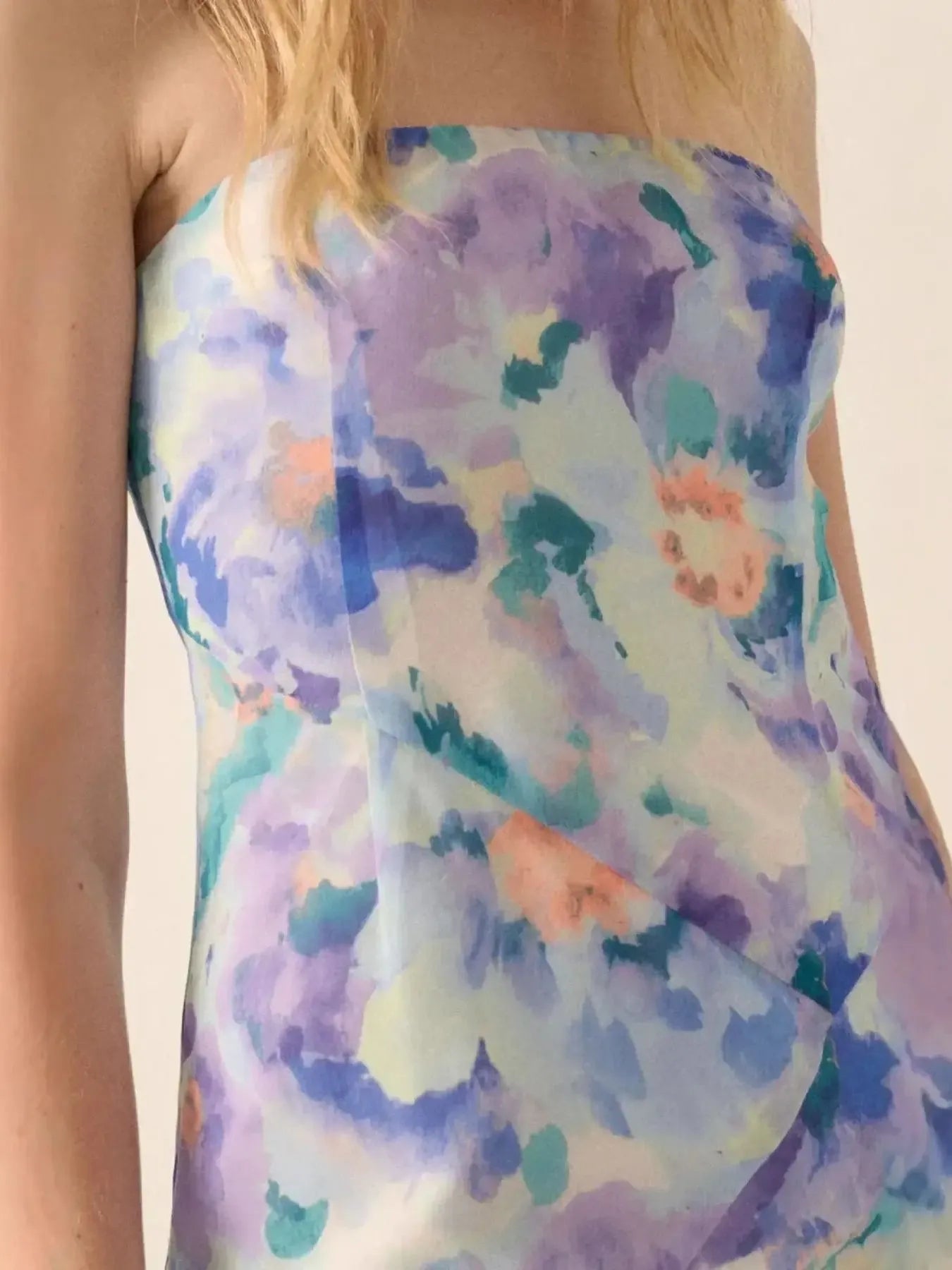 Lavender Margot Floral Maxi Dress