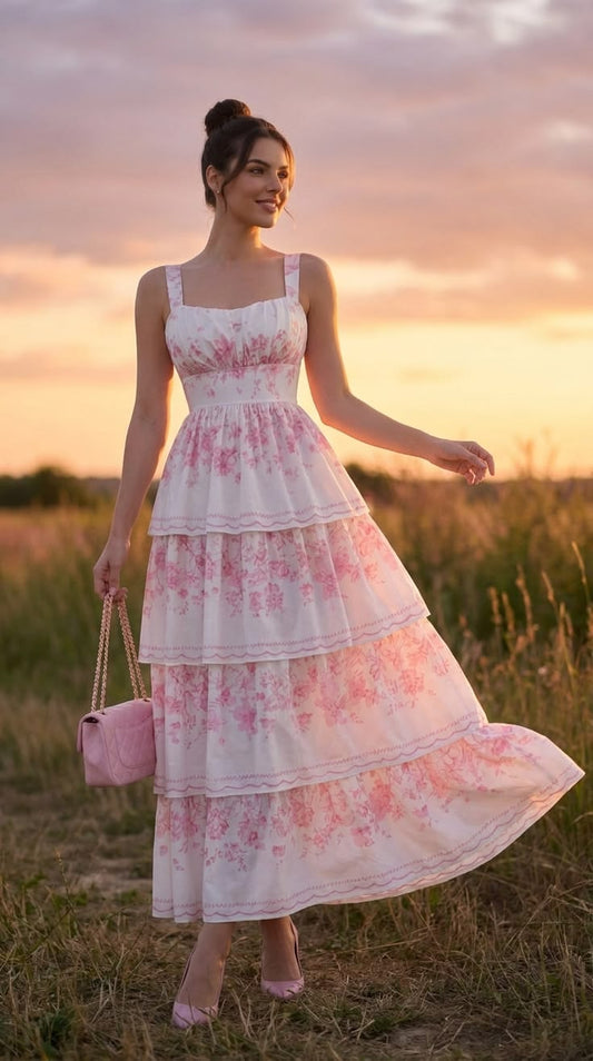 Margot Floral Midi Dress